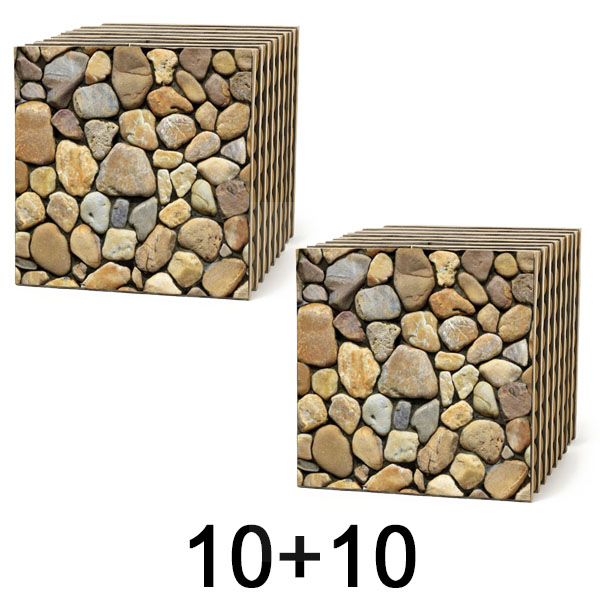 1x 3D zidne pločice sa efektom kamena – odlepi i zalepi | STONEBLOCKS 1+1 BESPLATNO